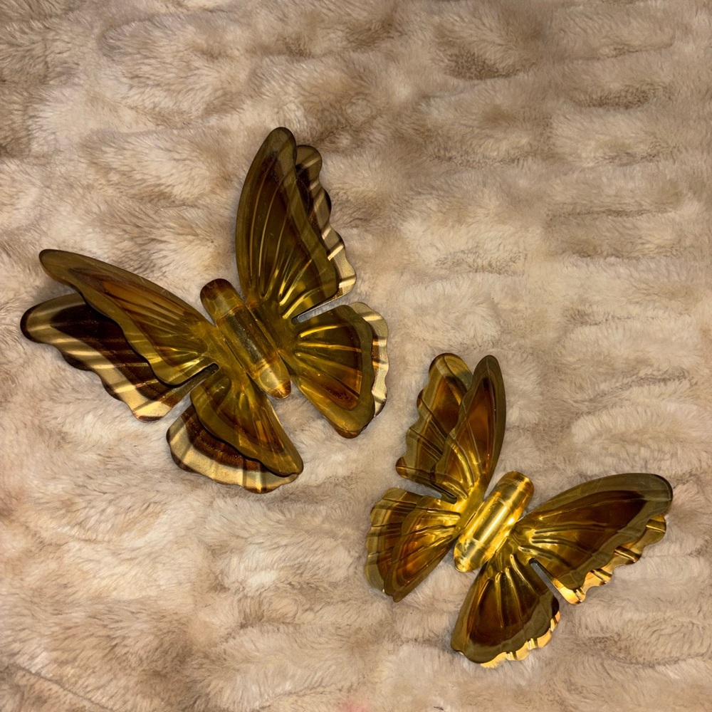 Vintage Gold Butterfly Wall Decor Set